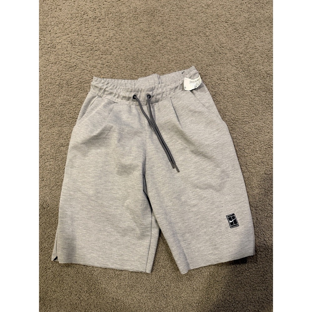 Nike Tech Men's Size XS Solid Gray Polyester Sweat Shorts